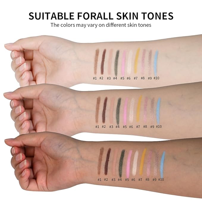 Eyeshadow Stick Matte Eye Shadow Pencil Cream to Powder Eye Brightener Crayon Long-Lasting Crease-Proof Neutral Eyeshadow Buildable Blendable High Pigmented Eye Liner Makeup for Women, 7 YELLOW