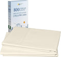 California Design Den Heirloom Soft, Smooth & Thick Certified 800 Thread Count 100% Cotton Sateen, 2 Pillow Cases King Size, Fits King Pillows - Ivory (Cream Tone)