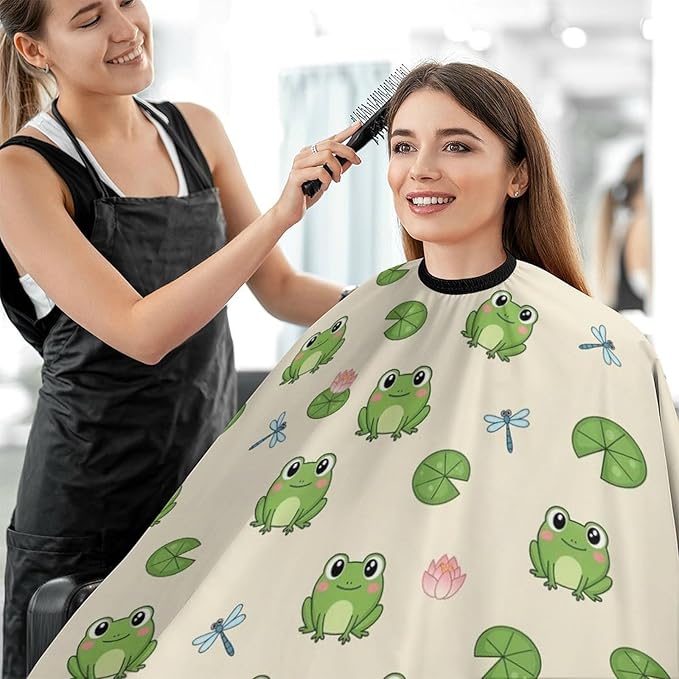 Hairdresser Cape with Neck Clasp for Coloring/Perming/Styling