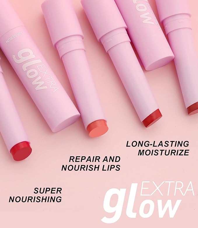 MAEPEOR Nourishing Lip Balm 8 Colors Smooth Moisturizing Lip Glow Gloss Non-Sticky and Long-lasting Hydrating Jelly Lip Balm for Women and Girls (Color 05)