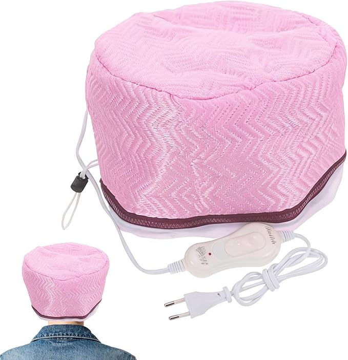 Steamer Hair, 2 Level Heat Electric Drying Hood, Portable Hair Heat Cap with Adjustable Temperature for Deep Conditioning, Home Spa Salon Professional Styling for Women Girls Care