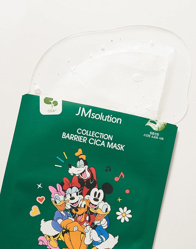 JMsolution Disney Collection Barrier- CICA Calming Mask Sheet-Korean Skin care facial mask -10EA