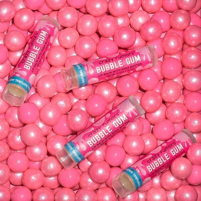 Lip Balm Bubble Gum .15oz (single item) by Crazy Rumors