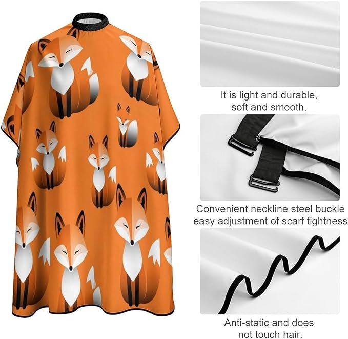 Hairdresser Cape with Neck Clasp for Coloring/Perming/Styling
