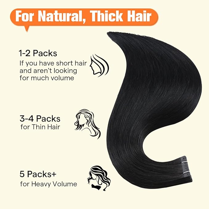 Full Shine Tape in with Holes Color Black 12Inch Tape in Hair Extensions Human Hair Invisible Seamless Human Hair Tape in Extensions 20Pcs 30G for Women Straight No Glue No Clips Thin Hair