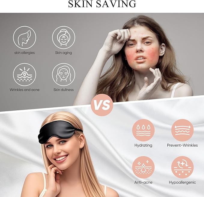 100% Mulberry Silk Pillowcase 22 Momme (SGS Certified) with Free Silk Eye Mask - Luxury Gift-Ready Folded Packaging, Cooling Pillow Cover for Hair & Skin Care (Rose Gold, Standard (1 Pack))