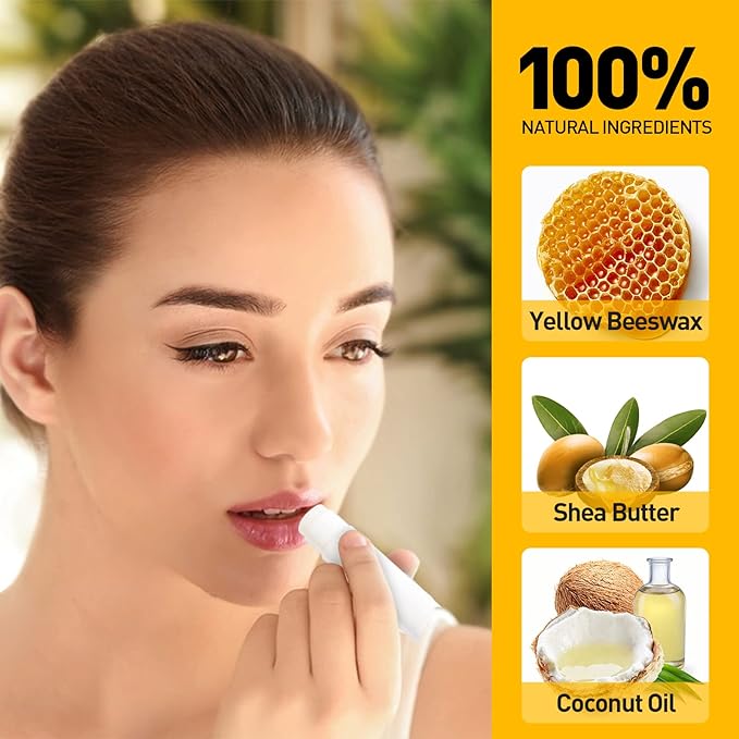 DMSKY Lip Balm Bulk Unlabeled 200 Pack, Natural Ingredients Vitamin E Shea Butter, Custom Chapstick Bulk For Party Favors & Wedding Favors