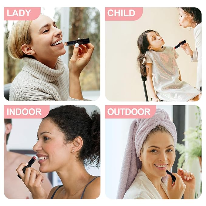 10 Pack Tinted Lip Balm With Glitter Powder Stocking Stuffers Tinted Chapstick - Moisturizing Lip Balm with Shimmer - Lipstick Set - Assorted Colors and Favors