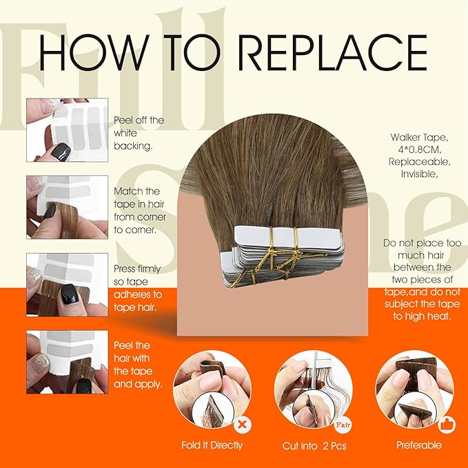 Full Shine Balayage Tape in Hair Extensions Straight Human Hair Extensions 14 Inch Invisible PU Tape in Extensions 6 Chestnut Brown Ombre to 60 Platinum Blonde Highlight 6 Seamless Hair 50g/20pcs