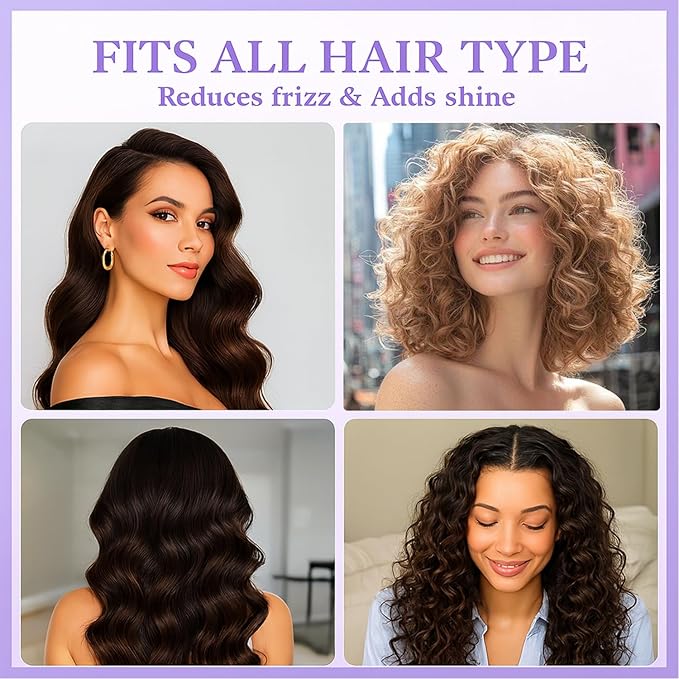 Curl Defining Brush, Curly Hair Brush for Detangling Shaping and Styling Curly Hair, Vented Candy Brush for Wet or Dry Hair Types for Women and Girl, Defining with Side Gear, Reduces Frizz (Purple)