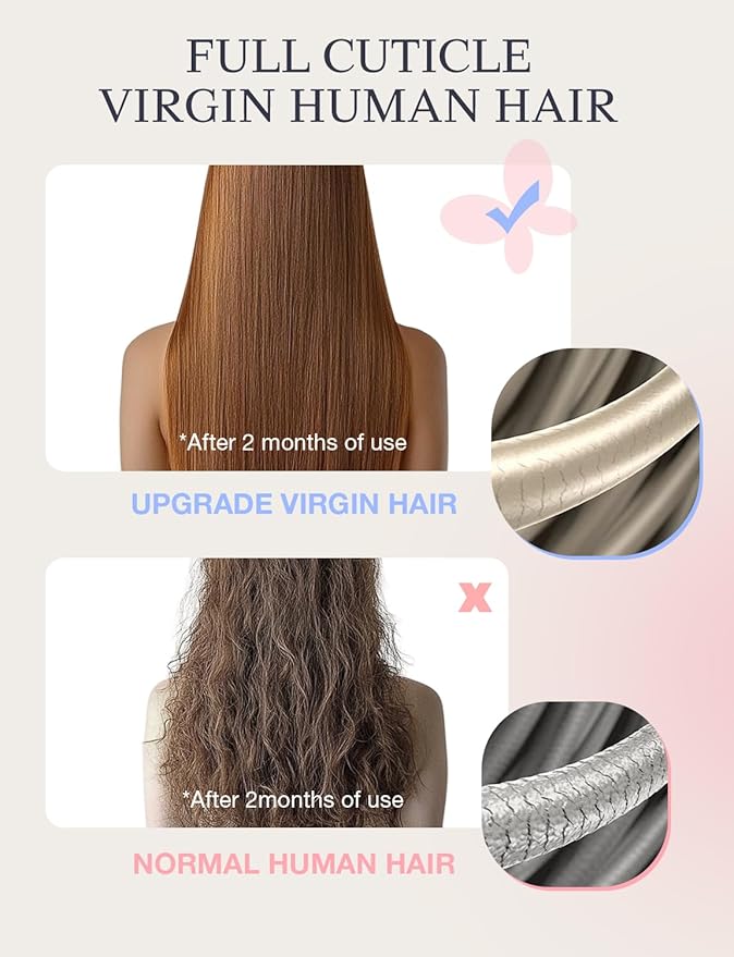 DOORES Invisi Edge Hair Extensions Real Human Hair Tape in, Dark Blonde Highlighted Bleach Blonde 10 Injection Tape-ins with 10 Injection Tape-ins 50g 20 Inch, Injected Tape in