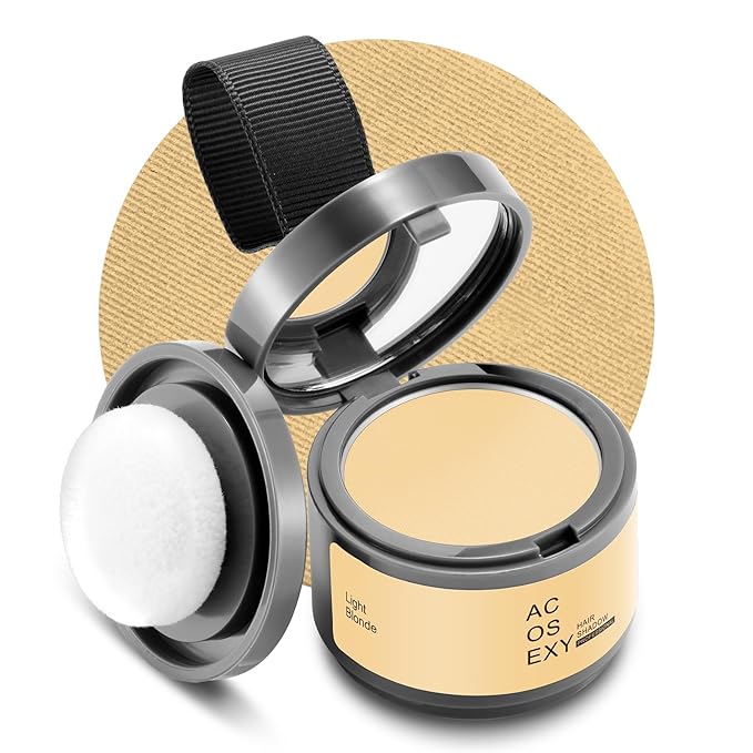 Root Touch Up Powder for Hair Coverage - Instantly Cover Gray, Thinning Hair, Hairline Shadows for Women's Eyebrows, Men's Beard Lines and Bald Spots (Light Blonde)
