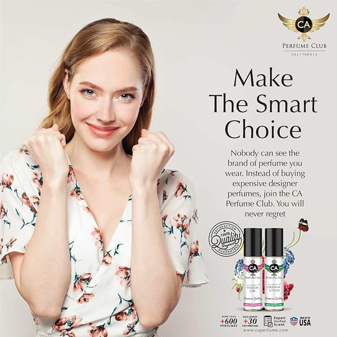 CA Perfume Impression of Bright Crystal For Women Replica Fragrance Body Oil Dupes Alcohol-Free Essential Aromatherapy Sample Travel Size Concentrated Long Lasting Attar Roll-On 0.3 Fl Oz-X3