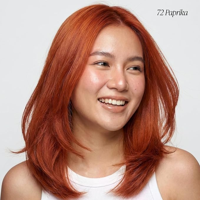 Adore Semi Permanent Hair Color (072 Paprika) | Vegan & Cruelty-Free Orange Hair Dye | No Ammonia, No Peroxide, No Alcohol | 4 Fl Oz Each (Pack of 2)