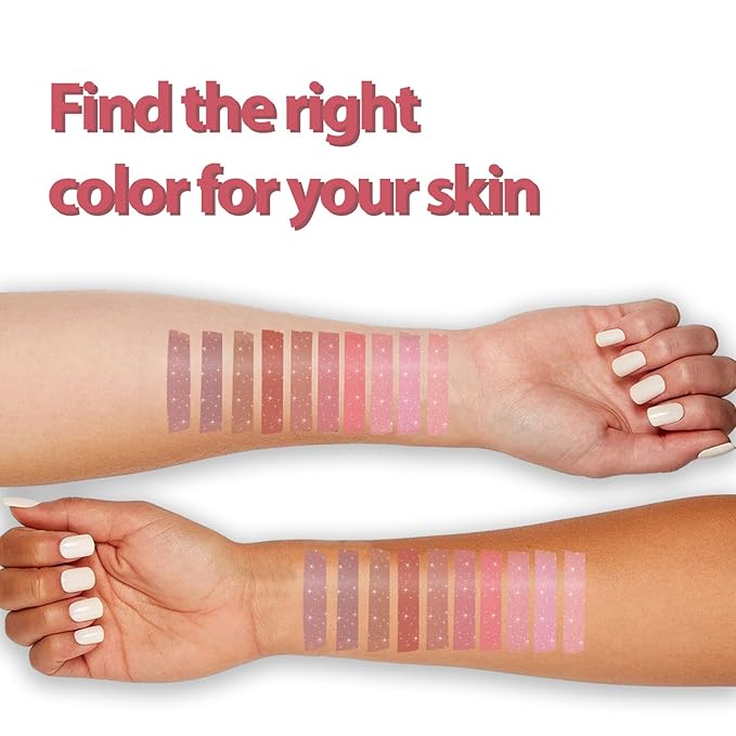 10 Pack Tinted Lip Balm With Glitter Powder Stocking Stuffers Tinted Chapstick - Moisturizing Lip Balm with Shimmer - Lipstick Set - Assorted Colors and Favors