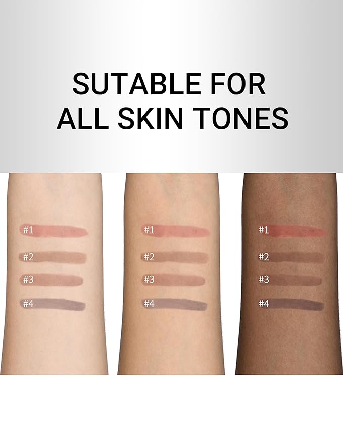 Erinde Lip Liner Peel Off Lip Stain, Long Wear Tattoo Lip Liner with Tweezer, Matte Peel Off Lipliner Stain, Long Lasting, Waterproof, Transfer-proof, Easy to Use & Natural Finish, Rose Pink