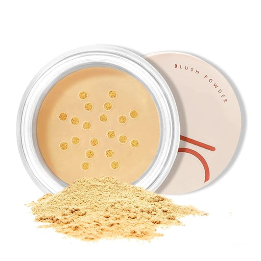 Boobeen Matte Blush Powder Makeup Loose Powder Face Blushes Single Color Blush Rouge Powder Natural Pink Blush for cheeks, Easily Blends, Smoothly with Satin Matte Look