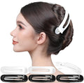 RC ROCHE 6 Pcs Flat Claw Hair Clips for Women Alligator French Barrette Long Thick Hair Duckbill Curved No Slip Grip Lay Flat Side Slide Firm Classic Styling, Large Black & White