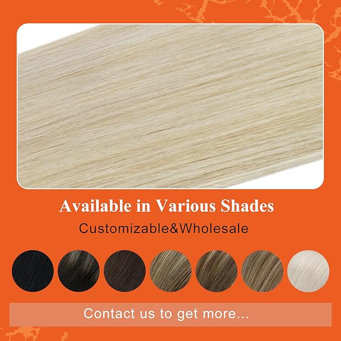 Full Shine Tape in Hair Extensions Silky Long Real Human Hair Color 60 Blonde 22 Inch Double Sided Tape Extensions Invisible Tape in Remy Human Hair 20 Pcs Skin Weft 50 Gram Straight Natural