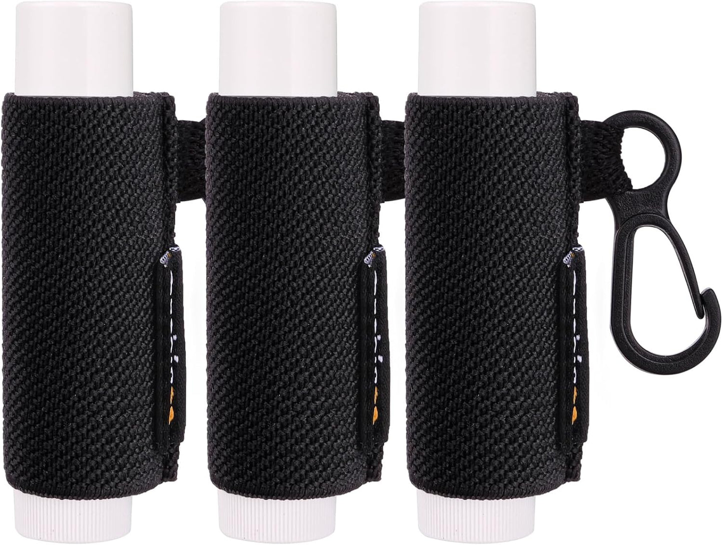 Lip Balm Keychain - Shinny Chapstick & Lipstick Holder - Tight Elastic Holder for Fat & Slim Lip Balms