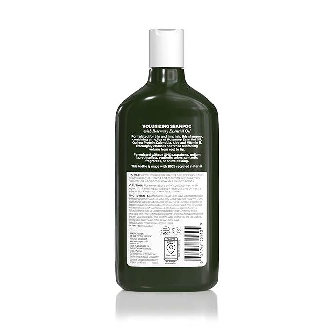 Avalon Organics Shampoo, Volumizing Rosemary, 11 Oz