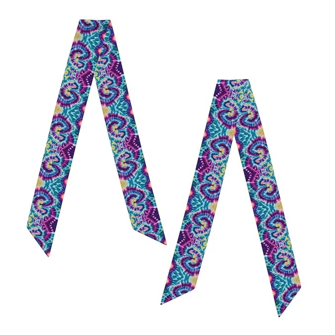Headbands Tie Dye Art Head Hairband for Women Girls Lady, Lovely Neck Scarves Sports Fitness Shower Sweat Band Headbands Adjustable Make Up Wrap Neck Decor