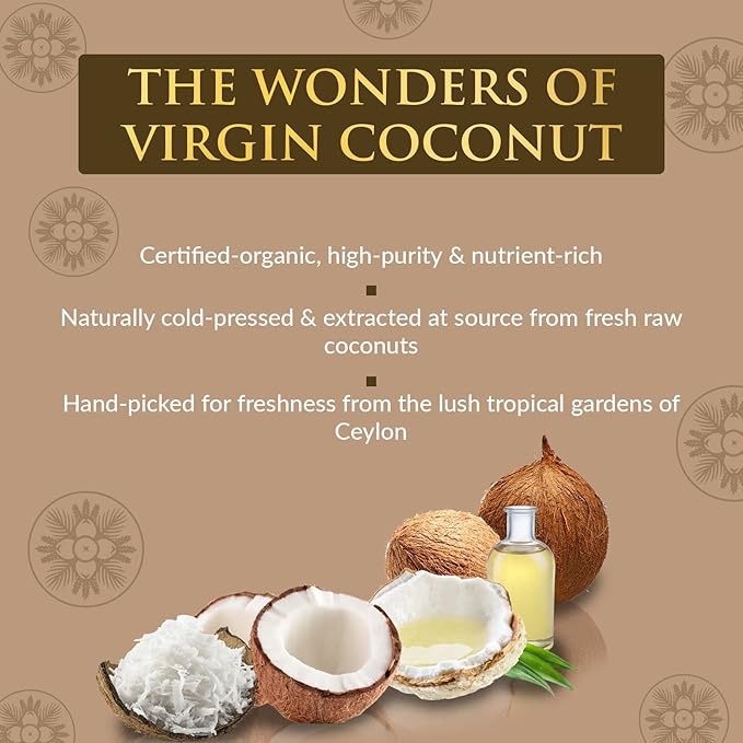 SPA CEYLON Virgin Coconut Hair Nourishing Oil, 100% Natural, Hair Growth, Scalp , Repair, Best for Dry, Very Dry & Unruly Hair