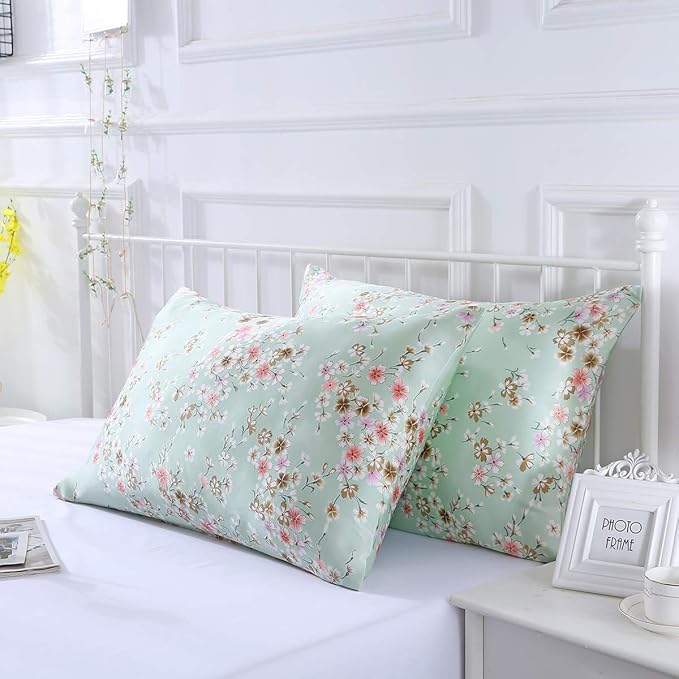 SLPBABY Silk Pillowcase for Hair and Skin with Hidden Zipper Print (King, Pattern27)