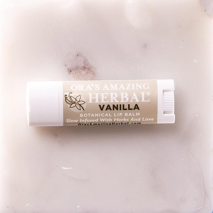 Soothing Natural Vanilla Lip Balm, Beeswax Lip Balm, Calendula Lip Balm, Dry Cracked Lips, Perioral Dermatitis, Organic Coconut Oil No Synthetic Fragrance
