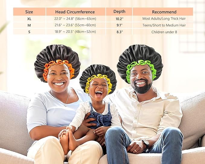 mikimini Black Shower Cap for Women, Men & Girls, 1 Pack, Reusable Double Layers Waterproof Bathing Shower Hat with Soft Comfortable PEVA Lining, Non-fading, Stretchy Shower Cap