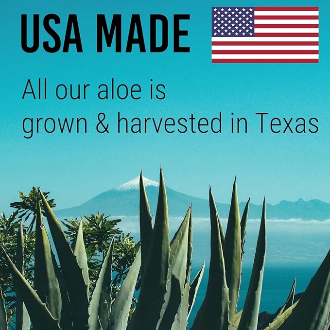 Green Leaf Naturals Amazing Aloe Vera Gel - Freshly Cut, 100% Pure Aloe, Premium Quality, Vegan, Unscented - Natural Sunburn Relief, After Shave, Skin, Face & Hair Care (two 8oz bottles) 16oz