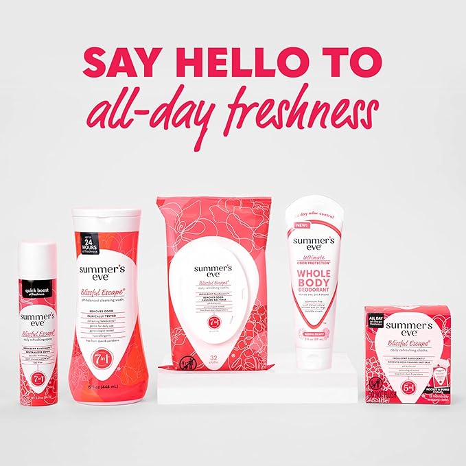 Summer's Eve Whole Body Deodorant Cream, Blissful Escape, 3 fl oz