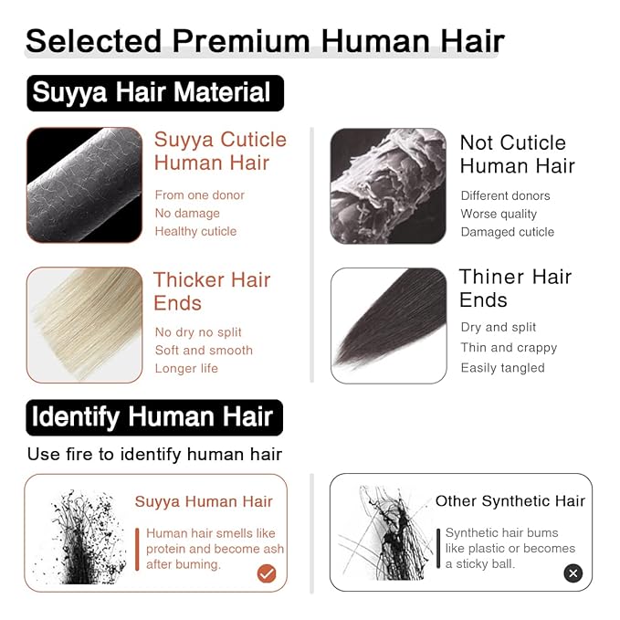 SUYYA Tape in Hair Extensions Human Hair Ash Blonde Highlighted Bleach Blonde 16 Inch 40g/pack 20pcs Straight Seamless Skin Weft Tape in Real Human Hair Extensions(16inch #P18/613)