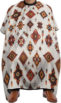 Extra Long Hair Styling Cape, Professional Hair Cutting Apron Navajo Aztec Pattern Shampoo Cutting Household Capes Wrap for Hair Cutting Styling