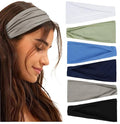 Huachi Non Slip Headbands for Women - Wide, Fashionable Elastic Headbands for Short Hair - Workout, Yoga, Sports, Exercise, Sweatbands, Summer Hair Accessories