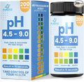 pH Test Strips for Urine & Saliva – 200 Easy-to-Use Strips for Fast, Accurate pH Testing at Home, Get Clear Acid-Alkaline Balance Results in Seconds, Perfect for Tracking Your Body's pH, 4.5-9.0 Range