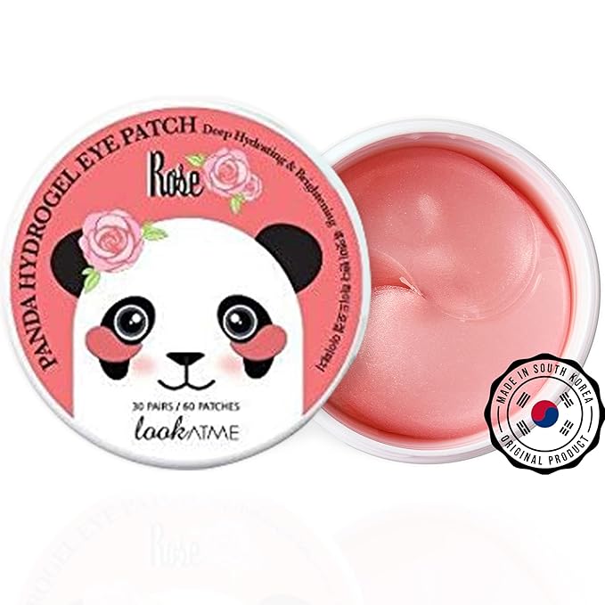 Under Eye Mask for Dark Circles, Puffiness and Eye Bags with Rose (60 Patches), Anti-Wrinkle for Puffy Eyes, Eye Masks with Hyaluronic Acid and Collagen Hydrogel Eye Gel Pads, Premium Korean Skincare