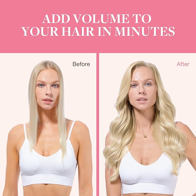 GOO GOO Clip in Hair Extensions Real Human Hair, Remy Human Hair Extensions Clip ins for Women, Natural Human Hair, 20inch 150g 7Pcs, 60A Platinum Blonde