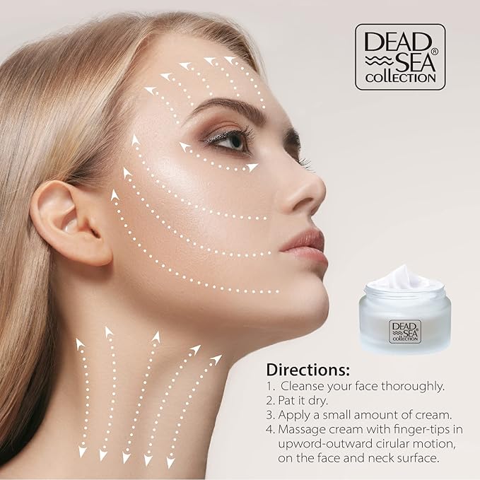 Dead Sea Collection Day and Night Cream Kit with Vitamin C - Anti-Wrinkle - Dead Sea Minerals - Nourishing, Moisturizer, Hydrating and Smoothing Face Cream (3.38 fl.oz)