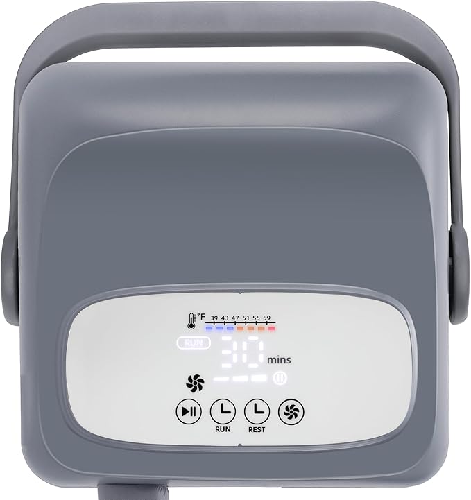 Cold Therapy System, Including an Extra Large Pad, Programable Ice Therapy Machine for Knee or Hip, Post-Surgery Continuous Cryotherapy Cold Pack
