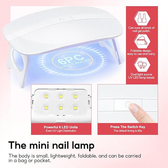 COSCELIA Poly Nail Gel Kit Starter Kit with U V Lamp 3PC Coscelia Poly Extension Gel for Beginners Clear Pink White Nail Art Quick Building Gel Manicure Kits Gift for Women DIY at Home