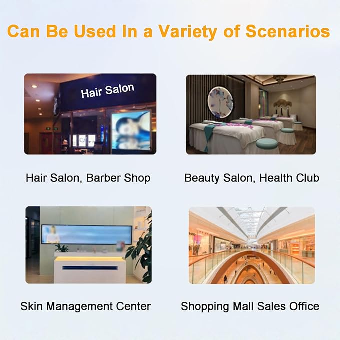 5 in 1 Scalp Skin Hair Follicle Scalp Detector, Multifunction Hair Analyzer Hair Care Machine, 50X 200X Lens Scalp Health Detection for Home Salon Beauty Salon