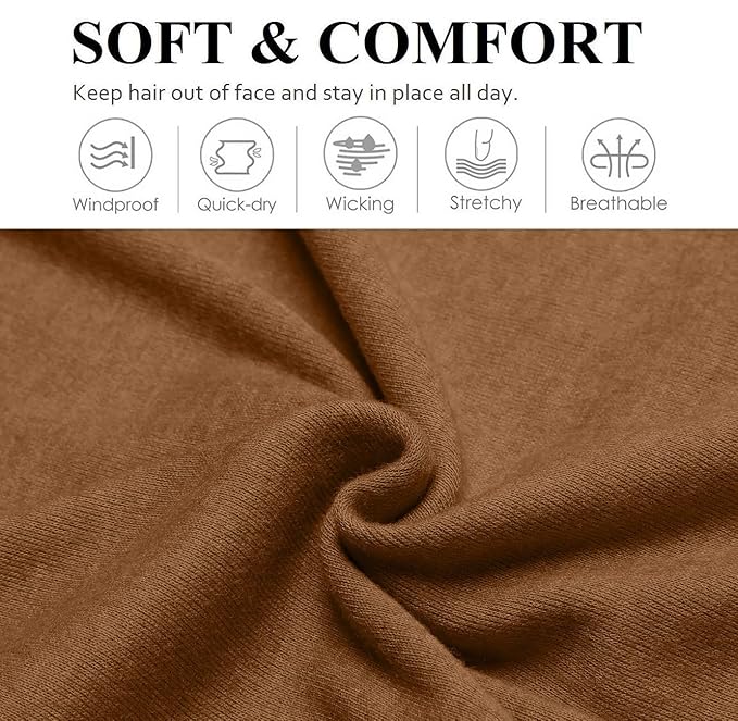 Huachi Wide Women's Headbands - Non-Slip Thick Fashion Boho Elastic Hair Bands for Workout, Running, and Working