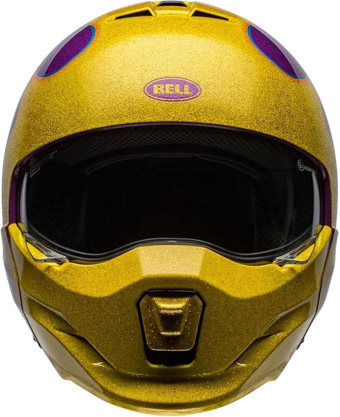 Bell Broozer Helmet (Gloss Ignite Purple/Yellow - X-Large)