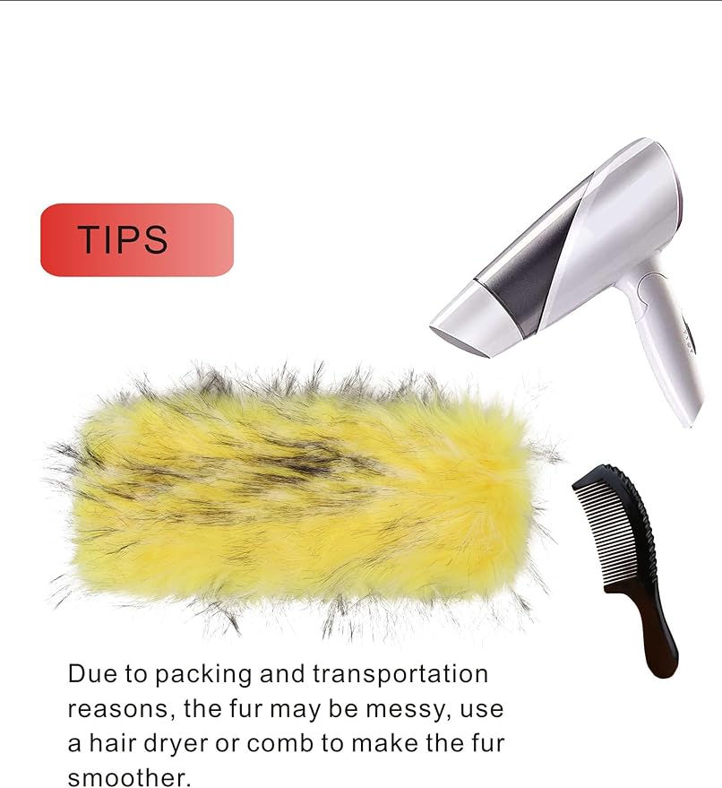 Faux Fur Headband for Women Winter Earwarmer Earmuff with Elastic