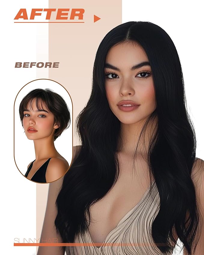 Sunny Hair Tape in Hair Extensions Human Hair 16inch Hair Extensions Real Human Hair Tape in Extensions for Women Jet Black Invisible Remy Hair Natural Straight Skin Weft Double Sided Tape 40pcs 100g
