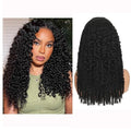 Burmese Curly Human Hair Wig with Spiral End 200% Density 360 Full HD Lace Front Wigs Human Hair Water Wave Wigs for Women 32Inch Pre Plucked with Baby Hair Tiny Knots Natural Black