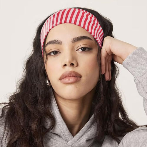 4PACK Stretchy Striped Headband For Women Elastic Wide Hairbands For Yoga Hair Wraps Bohemian Hair Accessories