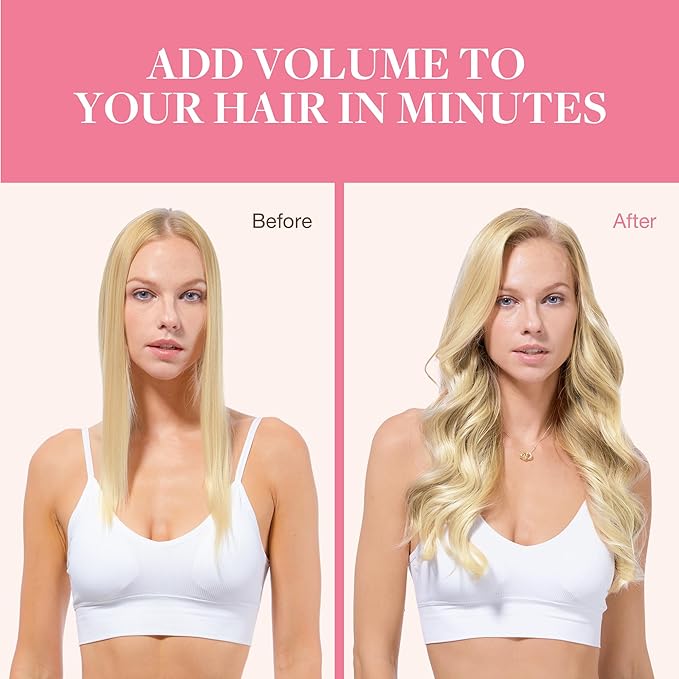 GOO GOO Clip in Hair Extensions Real Human Hair, Remy Human Hair Extensions Clip ins for Women, Natural Human Hair, 20inch 110g 7Pcs, 18D/22F Dirty Blonde Highlights