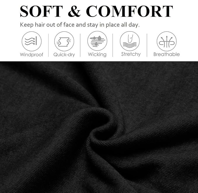 Huachi Wide Headbands for Women Non Slip Thick Womens Headbands Boho Elastic Hair Bands for Women's Hair Stretchy Sweat Headband for Workout Running Working